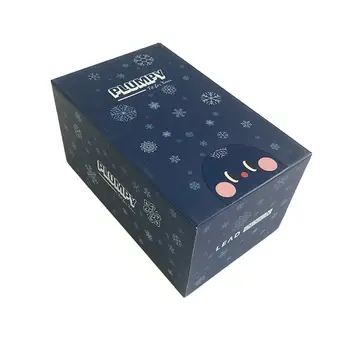 Luxury Christmas Theme Gift Box Snowflake Decoration Custom Paperboard Packaging Socks Garments Wholesale Hot Sale Embossed