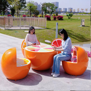 Epoxy Resin Customizable Crafts Watermelon Orange Grapefruit Pineapple Tangerine Apple Strawberry <strong>Art</strong> Fashion Irregular Shape - Product Image 3