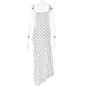 Abito <span class=keywords><strong>Lungo</strong></span> Estivo da Donna in Stile Europeo e Americano, Nuovo Modello alla Moda, Sexy, Senza Maniche, con Schiena Scoperta, <span class=keywords><strong>Spacco</strong></span>, in Chiffon, Antistatico, per Streetwear - Product Image 6