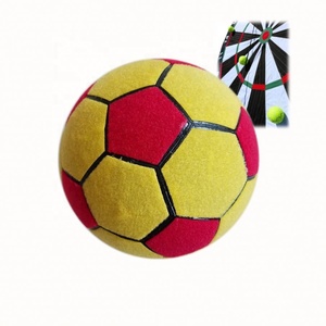 Ballon de football gonflable adhésif de 22 cm de diamètre avec bande auto-agrippante pour jeux sportifs - Product Image 6