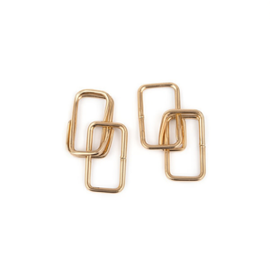 Fibbia in metallo Ilan 46x28mm 4 pezzi per accessori per la creazione di borse - Product Image 1