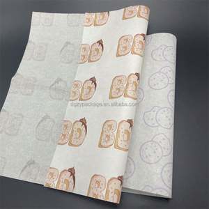 Papier d'emballage pour sandwichs et hamburgers imprimé sur mesure, résistant à la graisse, de qualité alimentaire, papier pour pain de hamburger, papier résistant à la graisse pour traiteur avec logo - Product Image 3