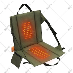 <b>Heated</b> Seat Cushion <b>USB</b> Temperature Control Portable Winter Outdoor Foldable Rectangle Black Polyester Cotton - Product Image 3