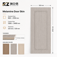 Panneau de porte décoratif en MDF mélaminé pour la production de portes intérieures en bois
