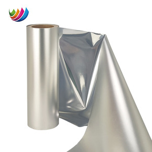 Película de Aluminio Metalizada Suave de Alto Brillo Personalizada de Fábrica, Película Metálica de Aluminio Laminada <span class=keywords><strong>BOPP</strong></span> Plateada/Dorada PET VMPET Colorida - Product Image 3