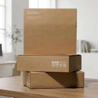 Caja de Cartón Corrugado Personalizada con Cierre Autoadhesivo, Plegable, con Relieve, Color Offset Vívido, Embalaje Ecológico Reciclable de Alta Resistencia