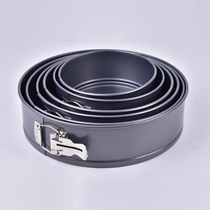 Non Stick Round Cake Pan 4-12 Inch Springform Cheesecake Pan Baking Mold Grey Carbon Steel - Product Image 2