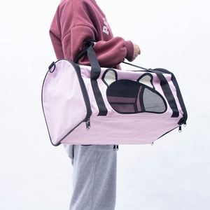Sac de transport pour animaux de compagnie en maille respirante, nouveau style, pour intérieur et extérieur, personnalisable en gros, mignon et doux, pour chiens et chats - Product Image 1