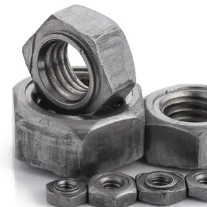 M5 M6 M8 M10 M12 SS/carbon steel plain projection spot hexagon hex welding nuts / hex weld nut factory DIN 929