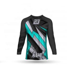 Vente en gros 100% polyester respirant personnalisé Sublimation maillot de course d'équipe léger et respirant pour moto - Product Image 6