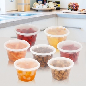 Boîte alimentaire en plastique PP recyclable pour traiteur, récipient de stockage alimentaire à emporter, compatible micro-ondes avec couvercle pour légumes et œufs, 8 oz, 16 oz, 32 oz - Product Image 3