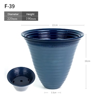 Xiaoyuan Liuchifang bambou chapeau en céramique bleu Vase fleur assiette fleur Arrangement ustensiles salon bureau
