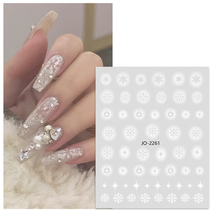 Autocollants pour ongles de style coréen Nail Art Stickers Snowflake Nail Art Sticker