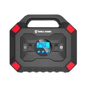 Compresseur d'air portable pour voiture Double Guards 12V avec écran LCD pour gonflage des pneus - Product Image 1