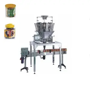 Automatic melon seeds granules jar bottle multihead weigher weighing filling machine