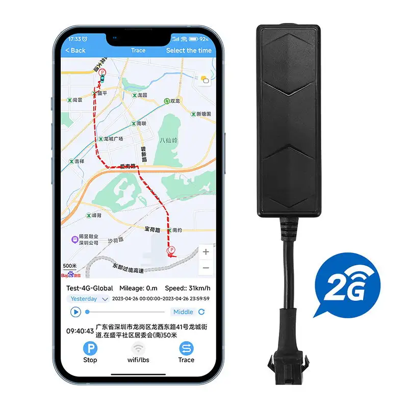 Yuangu-Rastreador GPS para motocicleta, 2G, GPS, para coche