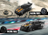 Voitures de sport RC haute vitesse 1/16, jouets, véhicules de simulation, course, hobby, voiture télécommandée avec phares