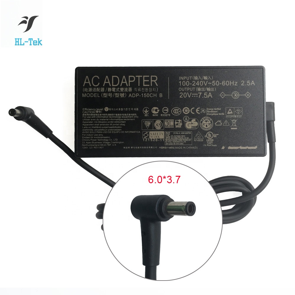 Оригинальное зарядное устройство для ноутбука 20V 7.5A 150W для Asus ROG G531GT G731GT FX505GT FX705GT адаптер переменного тока питания