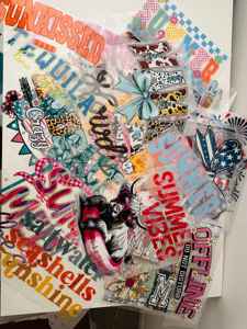 Transferts DTF pour t-shirts, autocollants de transfert thermique pour sérigraphie imperméable, design de transfert d'impression DTF en promotion - Product Image 4