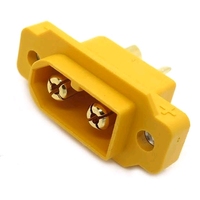 Cable de Extensión de Alimentación XT30 XT60 XT90 con Conector DC para Montaje en Panel a Cable Desnudo 12AWG 20A para Cargador de Batería
