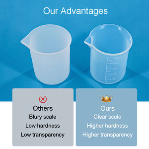खाद्य ग्रेड सिलिकॉन मापने वाला कप 100 मिलीलीटर क्षमता गर्मी प्रतिरोधी और पर्यावरण के अनुकूल डिशवॉशर सुरक्षित - Product Image 5