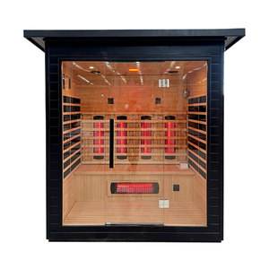 <span class=keywords><strong>Sauna</strong></span> Infrarroja de Espectro Completo para Exteriores, Bajo EMF, Madera de Hemlock Canadiense, para 4 Personas, Desintoxicación, <span class=keywords><strong>SPA</strong></span>, Cabaña para Jardín, Aprobado por ETL - Product Image 2