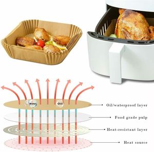 Insertos de Papel para Hornear Desechables para Freidoras de Aire, Hornos de <span class=keywords><strong>Microondas</strong></span> y Vaporeras - Product Image 5