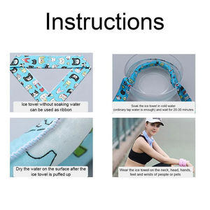 Pañuelo refrescante de verano para el cuello, bandana refrescante, diadema deportiva para exteriores, toalla, muñequera, pañuelo de protección solar - Product Image 6