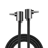 Cantell 60W PD 90 Degrés Plug 3A Double Coude Type c à Type C Câble de Données de Charge Rapide