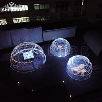 Dôme de jardin transparent, tentes dômes transparentes de 4-5-6 m de diamètre