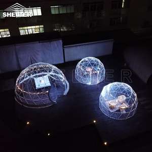 Dôme <span class=keywords><strong>de</strong></span> <span class=keywords><strong>jardin</strong></span> transparent, tentes dômes transparentes <span class=keywords><strong>de</strong></span> <span class=keywords><strong>4</strong></span>-5-6 m <span class=keywords><strong>de</strong></span> diamètre - Product Image 2