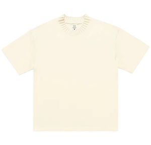 Tee T-shirt en coton lourd pour hommes et femmes de haute qualité basique haut surdimensionné printemps été décontracté t-shirt en gros - Product Image 2