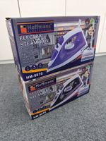 Fer à vapeur professionnel Hoffmans 1200W avec moteur en cuivre pur, filtre anti-calcaire, revêtement en téflon, prise UE, appareil de blanchisserie B2B