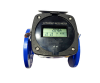 Medidor de Agua Ultrasónico DN80 IP68 OEM con Salida MODBUS, Alimentado por Batería de 3.6V, Conexión de Brida de Dos Canales, GPRS/NB-IoT