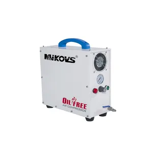 Mikovs MCS-1009 Mini Super Stille Oilless Tandheelkundige Luchtcompressor Voor Zandstralen