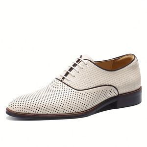 2025 Latest Model High-end Custom Casual Genuine Leather Business Breathable <b>Height</b> <b>Increasing</b> Autumn Men's <b>Shoes</b> - Product Image 2