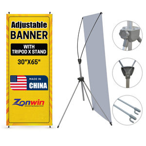 Soporte de <span class=keywords><strong>Banner</strong></span> Plegable Tipo <span class=keywords><strong>X</strong></span>, Tamaños 60x160 cm, 80x180 cm, 120x200 cm, Impresión Digital en PVC, Soporte de <span class=keywords><strong>Banner</strong></span> con Trípode - Product Image 1