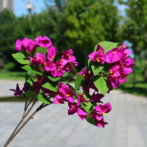 YOPIN-913 Gros <span class=keywords><strong>Arbre</strong></span> Fleur Artificielle Bougainvilliers <span class=keywords><strong>Fleurs</strong></span> Pour la Décoration Extérieure - Product Image 1