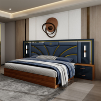 Ensemble de chambre à coucher turque complet de luxe abordable, lit double, gain de place, rangement domestique, économique, moderne, ensemble de meubles de chambre king size