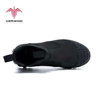 Chaussures de sécurité de haute qualité, anti-écrasement et anti-perforation, pour hommes, bottes de travail en cuir, embout en acier, industrielles