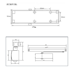 TS1500 Feu hydraulique <span class=keywords><strong>Fermeture</strong></span> <span class=keywords><strong>automatique</strong></span> <span class=keywords><strong>Porte</strong></span> en aluminium Style moderne Tampon Règle à glissière Entrepôt <span class=keywords><strong>extérieur</strong></span> Atelier industriel - Product Image 3