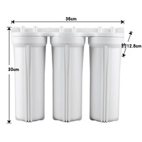Boîtier de filtre triple en plastique de 10 pouces, 3 étages, bouteille filtrante, boîtier de filtration de sédiments triple
