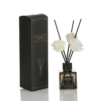 Diffuseur de parfum en verre carré gris de 50 ml, sans flamme, aromathérapie, huile essentielle, parfum, chambre à coucher, salon