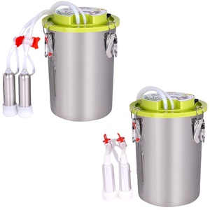 Ordeñadora Eléctrica Automática <span class=keywords><strong>de</strong></span> Pulso <span class=keywords><strong>de</strong></span> 16L con Cubo <span class=keywords><strong>de</strong></span> Acero Inoxidable, Máquina <span class=keywords><strong>de</strong></span> Ordeño por Succión para <span class=keywords><strong>Vacas</strong></span>, Ovejas y Cabras - Product Image 1