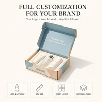 Boîtes cadeaux personnalisées pour soins de la peau avec insert, finition mate, emballage cosmétique écologique, vente en gros avec logo imprimé
