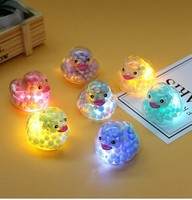 Balle en mousse transparente en forme de canard aux couleurs lumineuses, ornements créatifs DIY, jouet pour enfants, cadeaux de fête, alimenté par piles, utilisation en intérieur