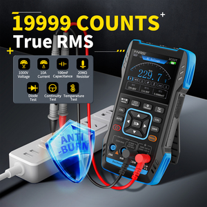 FNIRSI 2C53T ออสซิลโลสโคปดิจิตอลรุ่นอัปเกรด มัลติมิเตอร์ เครื่องกำเนิดสัญญาณ 3in1 แบนด์วิดท์ 50MHz 250MS 2 ช่องสัญญาณ 20000 ค่าการนับ 2C53T Os - Product Image 2