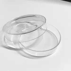 Factory Wholesale Culture Dish 60mm 90mm Glass Petri Dish For Lab