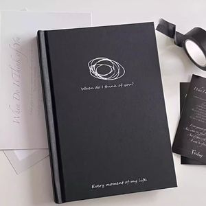 Custom <strong>A5</strong> Monthly Goal Journal Writing Notebook Hardcover Linen Fabric Cover Thread Sewing for Personalised Goal Setting <strong>Diary</strong> - Product Image 4