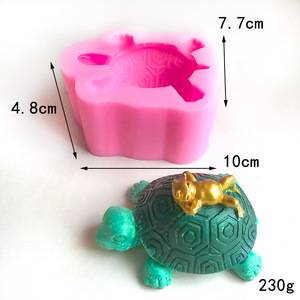 3D Turtle Silicone <b>Mold</b> Resin Candle Soap <b>Wax</b> Mould Cute Animal Baking Tool for Handmade Decor - Product Image 3